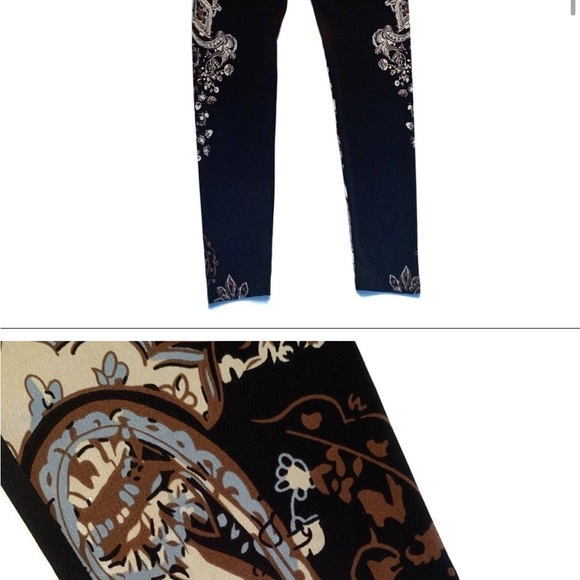 Joseph Ribkoff Paisely Print Leggings - Picture 2 of 7